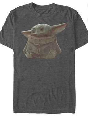Men's Star Wars: The Mandalorian The Child Portrait Graphic Tee.